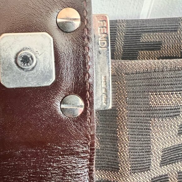 Authentic Vintage Fendi Zucca Shoulder Bag - Picture 6 of 16